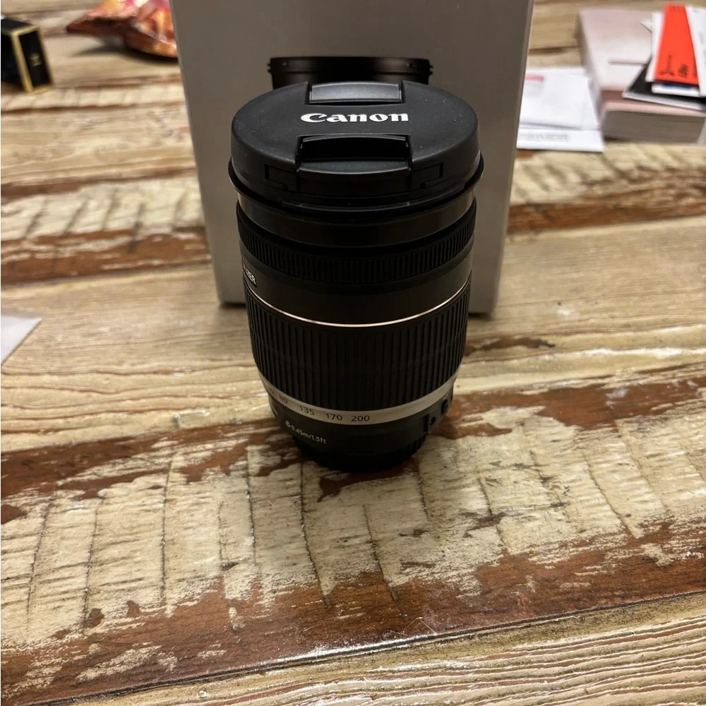 Canon Gray and Black EF-S 18-200mm Lens